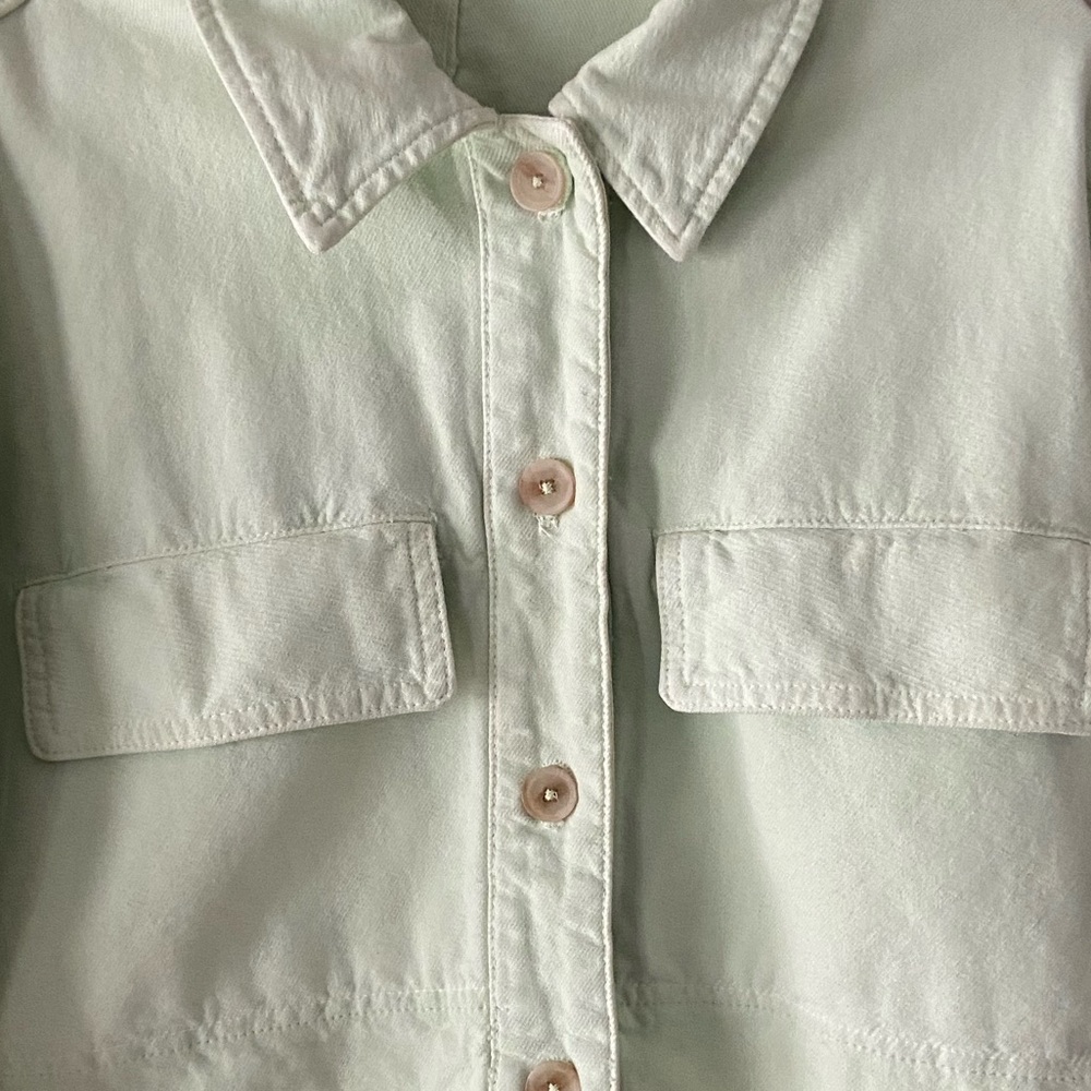 Zara Green Cropped Light Jacket - Picture 4 of 4